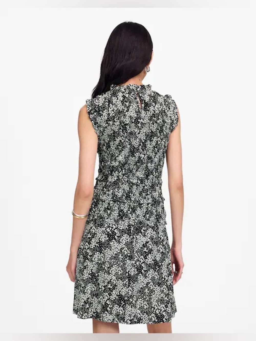 Madewell Smocked Crewneck Mini Dress in Floral - Picture 8 of 9
